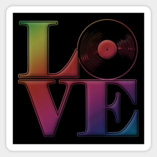 Vinyl Love Sticker